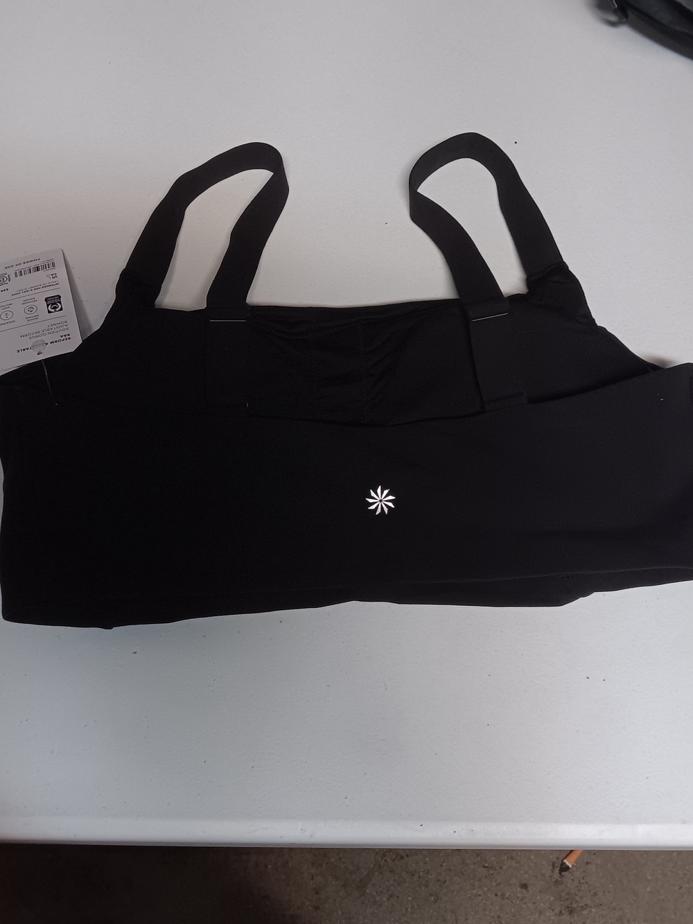 Athleta Black Reform Adjustable Sports Bra